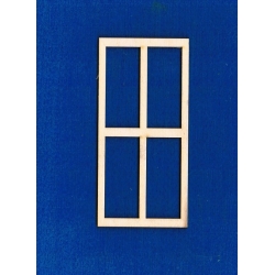 SKLEJKA #3mm  Okno 12,5x6cm,okienko, rama okna , prosta 12,5x6 cm   (nr 2)
